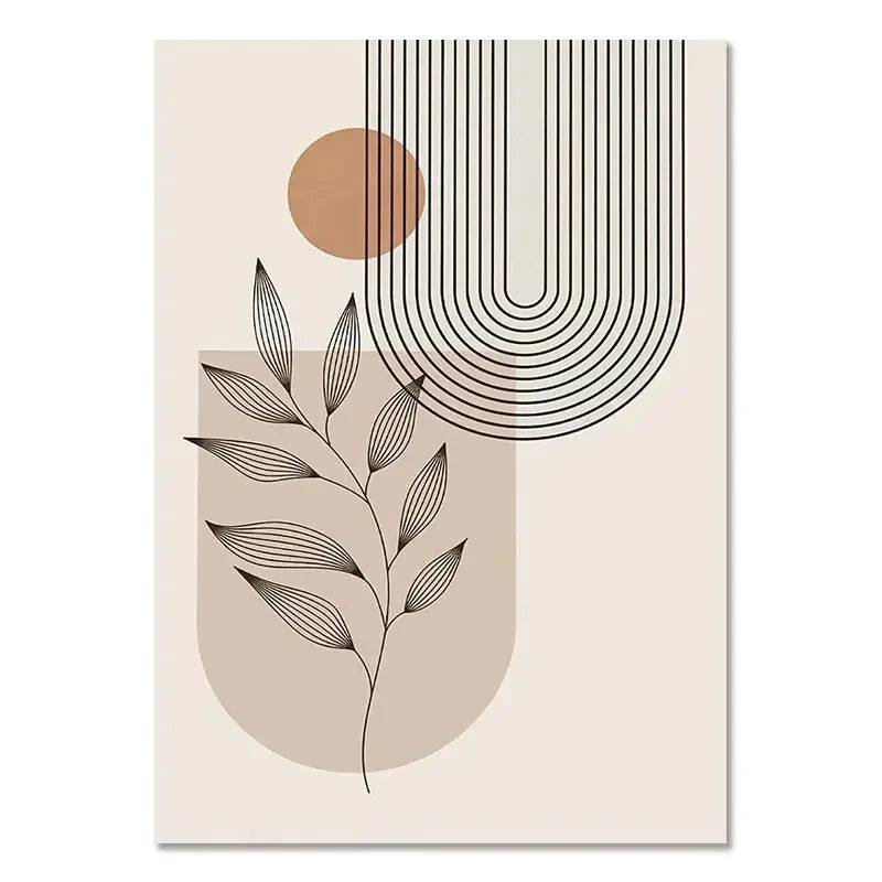 Poster med bohemisk minimalistisk konst - D / 30x40 cm