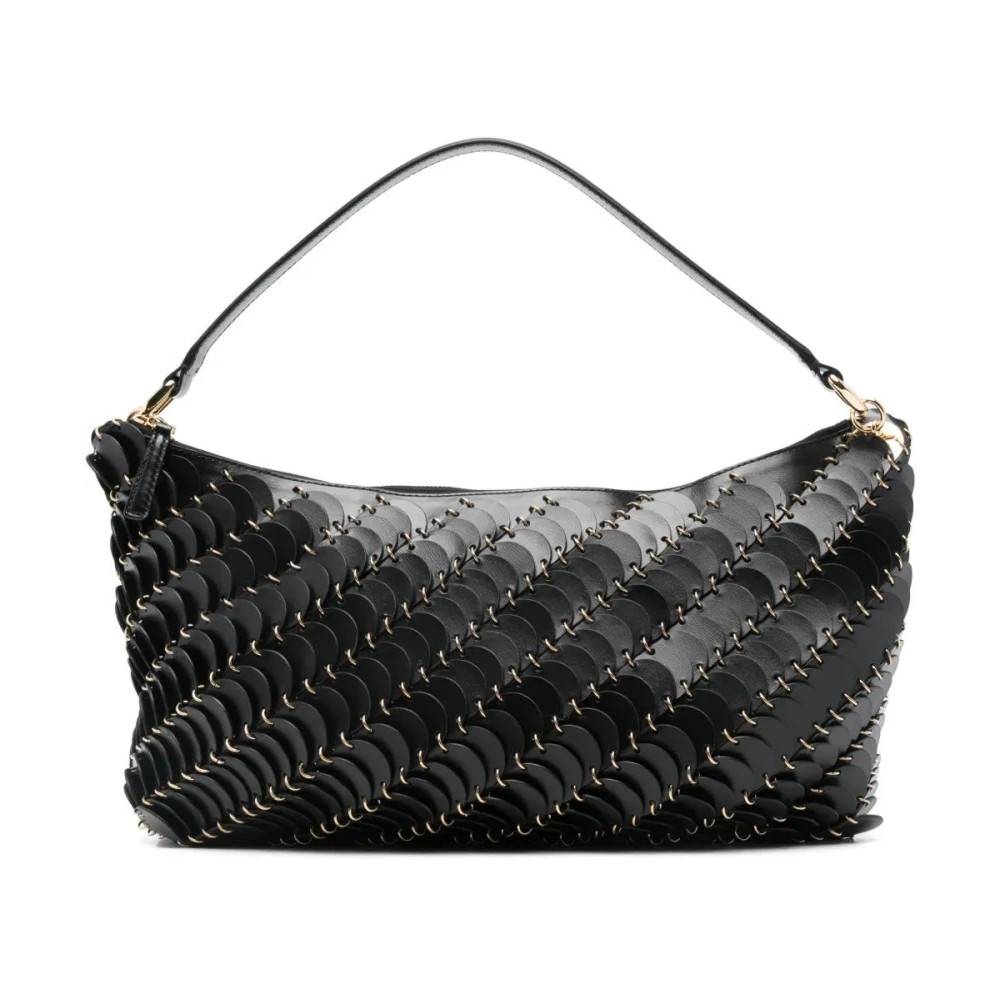 Rabanne Paco Leather Bag - Tasker - Dame - Sort - ONE SIZE - Uld