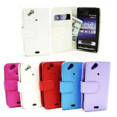 Plånboksfodral Sony Ericsson Xperia Arc (LT18i X12) (Vit)