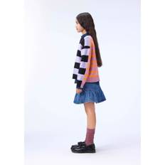 Molo Gitty Str 146-152 cm - Lilla Striber Strik Bomuld hos Magasin