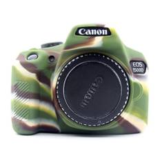 Canon EOS 1500D kamera beskyttelsesetui i silikone der er meget fleksibelt - Kamoflage