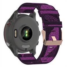 För Garmin Forerunner 255 / Venu 2 / Samsung Galaxy Watch3 45 mm klockarmband med spänne Nylon klockband Universal 22 mm Quick Release klockband