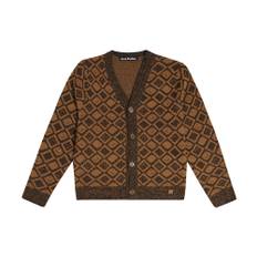 Acne Studios Kids Face Tiles wool and cotton cardigan