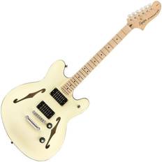 Fender Squier Affinity Series Starcaster MN Olympic White Halvakustisk guitar