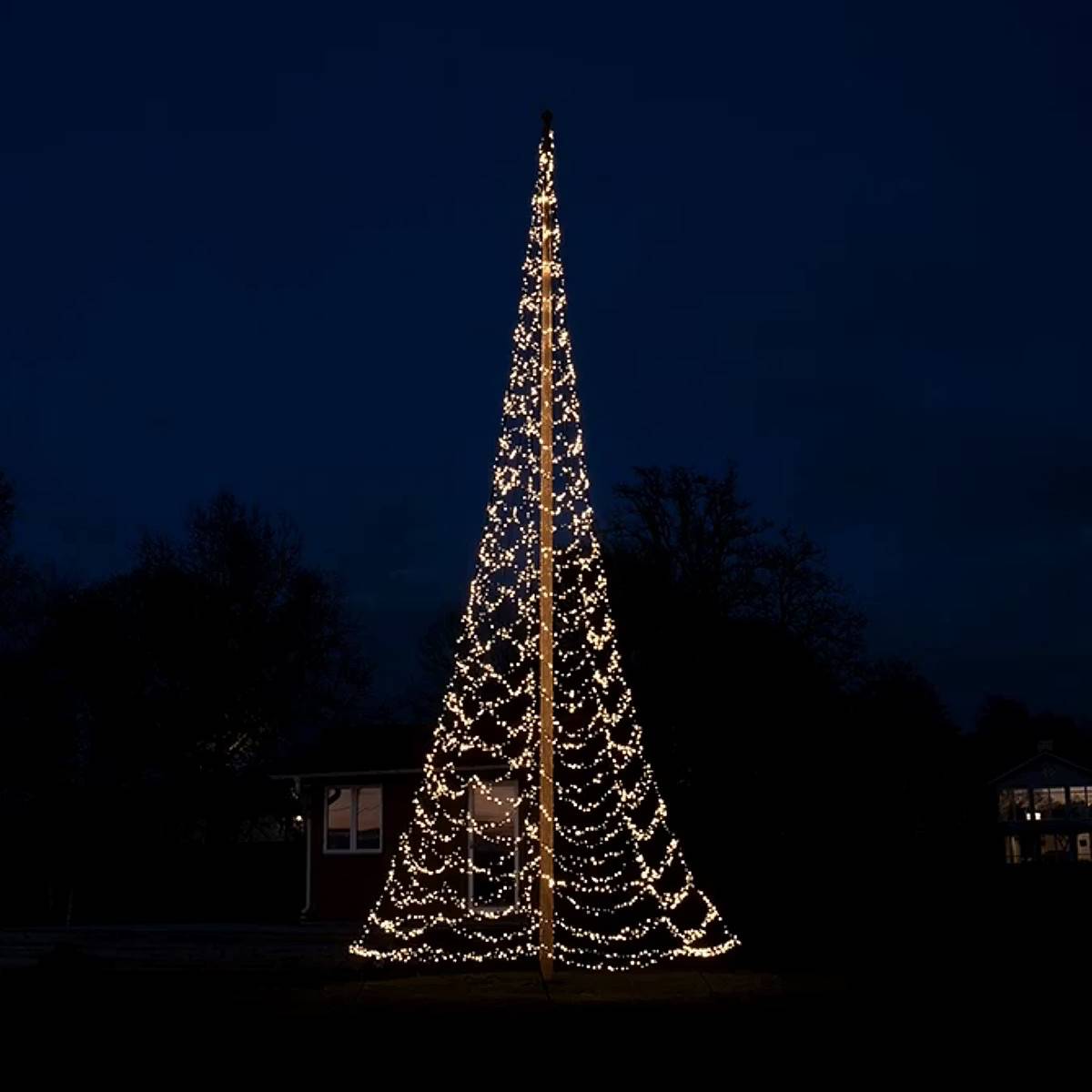 Flaggstångsbelysning Glimma 4000/8000LED varmvit, 12 m: 8000