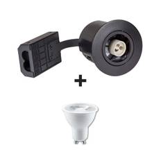 Udendørs Spot | VENTA | Mat Sort | Samsung Gu10 | 230V (Ikke-Dæmpbar)
