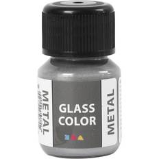 Creotime Glass Color 30ml Metallic Silver Glass and Porcelain Paint