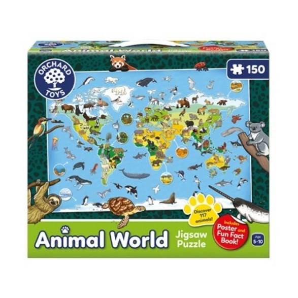 Pussel 150 bitar, animal world