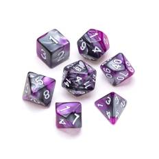 TÃ¤rningsset - Marble Series: Purple & Grey (DAMS005)