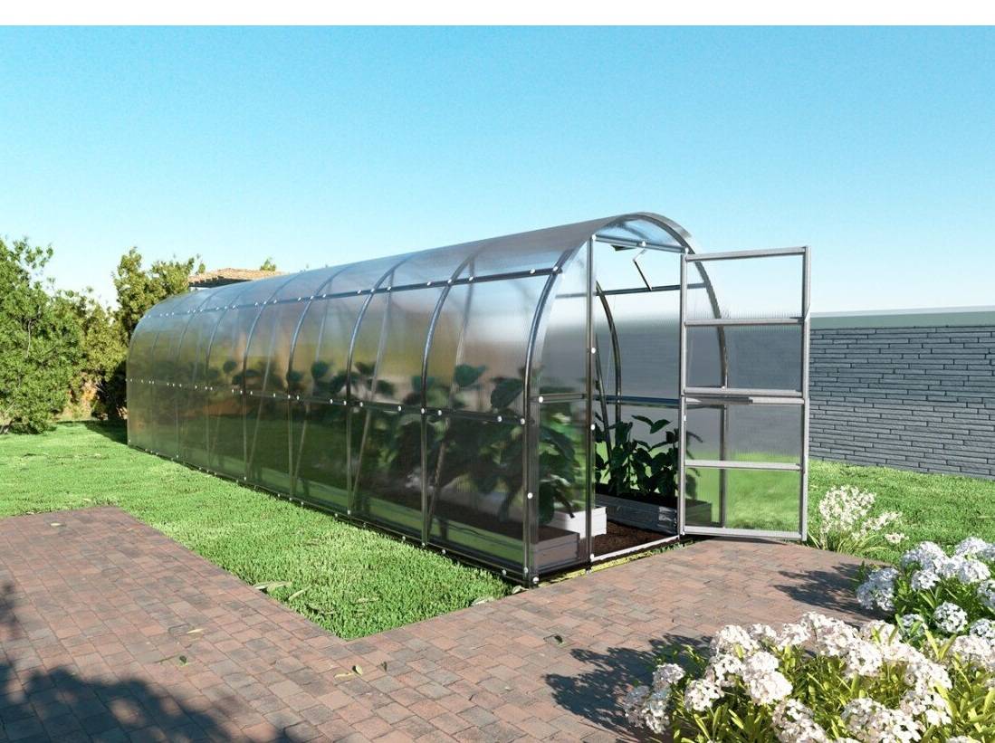 Växthus KLASIKA SLIM - 2 x 8 m (16 m2 ), 4mm