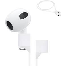 Enkelt udskiftningshøjre øreprop til AirPods 3. generation, kun kompatibel med AirPods 3. generation model A2565, venstre øreside trådløs øreprop, leveres med Magne