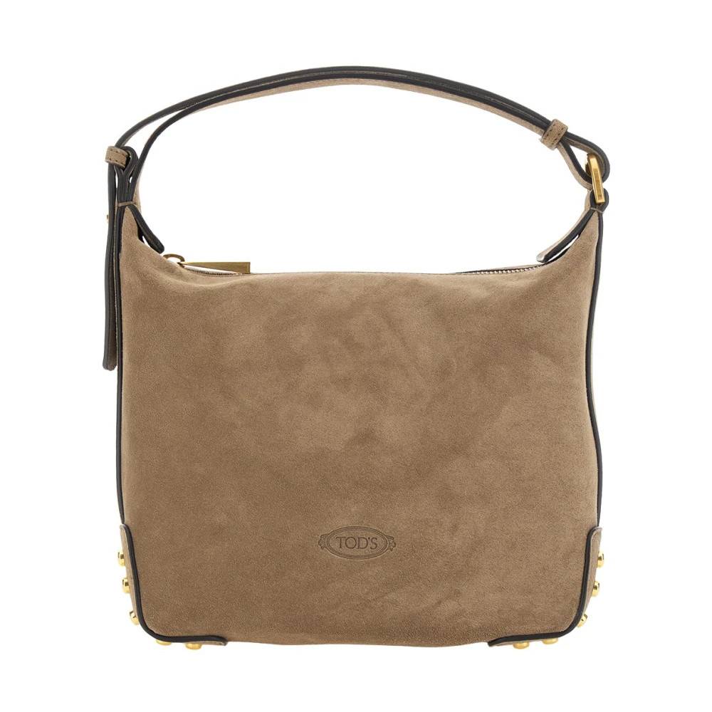 Tod's Lynlås Håndtaske - Tasker - Dame - Beige - ONE SIZE - Uld
