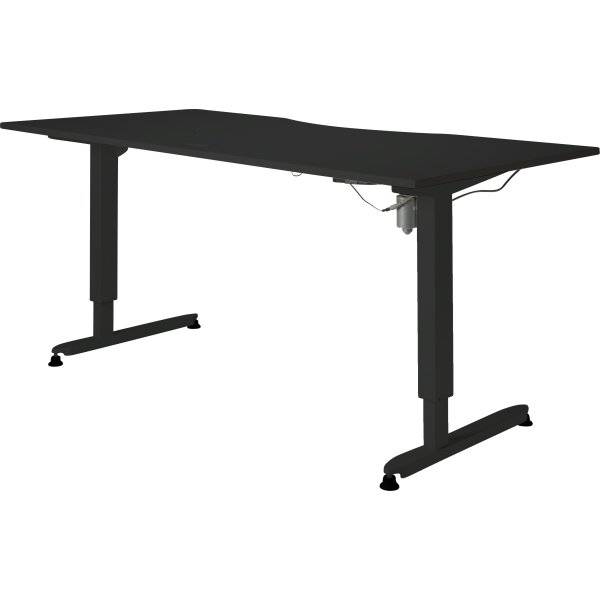 Stay hæve-sænkebord, 180x90 cm, sort/sort