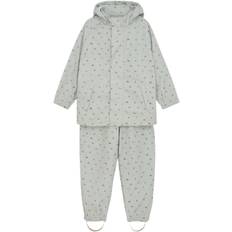En Fant Rainwear Set, AOP Str 134 - Jadeite Termojakker hos Magasin