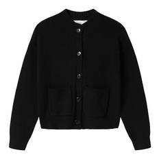 Name It Cardigan - Stickad - NkfOnilla - Black - Name It - 13-14 år (158-164) - Cardigan