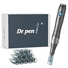 Dr. Pen Ultima M8 Microneedling Pen, Original Dr. Pen Wireless Microneedling Machine Professional Microneedle Pen Kit for Face Body Hair Beard Growth Gift Women - 12 Cartridges