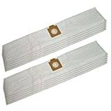 10 mikrofiber dammsugarpåsar Compatibel met Nilfisk-Alto GD 930, GD930, Panther, GD 930 G Panther, GD 930 S 2 Cubic