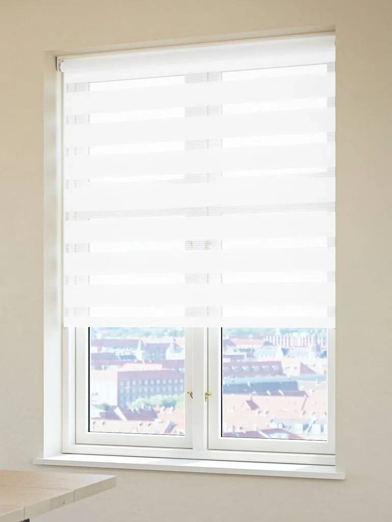 FEMRIS Rullegardin Duo FEMRIS 140x180 cm hvid