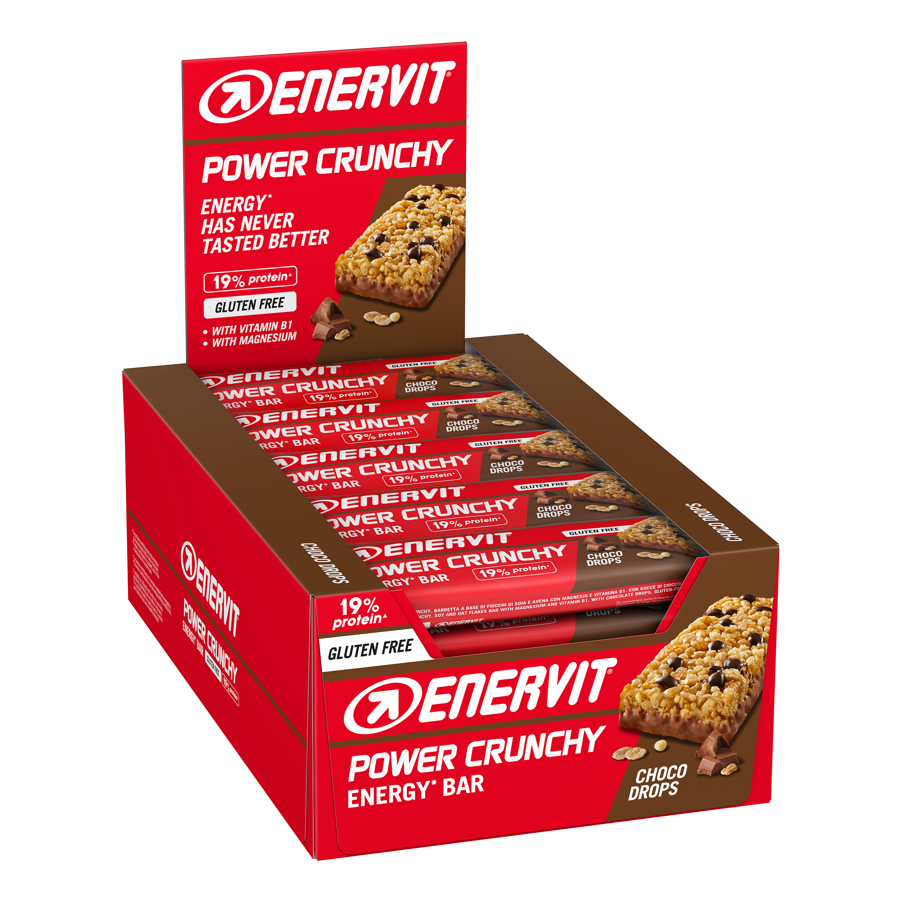 Enervit Power Crunchy Choco Drops Bar 25x40g