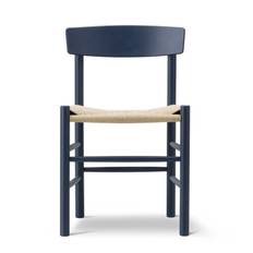 Fredericia Furniture J39 Folkestolen Matbord stol Bok Indigo Blue