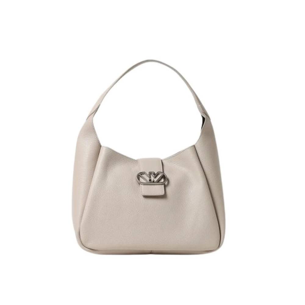Emporio Armani Cremefarvet skuldertaske - Tasker - Dame - Beige - ONE SIZE - Uld