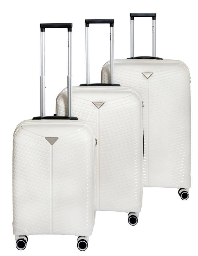 Cavalet Skottorp Resväska expanderbar 3 Set 55-67-77cm Vit
