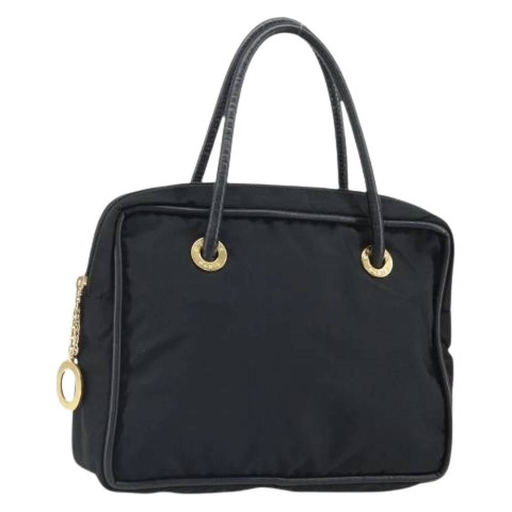 Celine Vintage Pre-owned Vintage Nylon Håndtaske - Vintage - Dame - Sort - ONE SIZE - Nylon