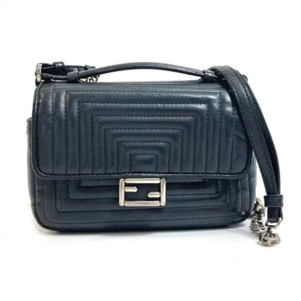 Fendi Vintage Pre-owned Laeder fendi-tasker - Vintage - Dame - Sort - ONE SIZE - Uld