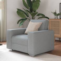 Sofa Stole Lys Grå 59 cm Stof