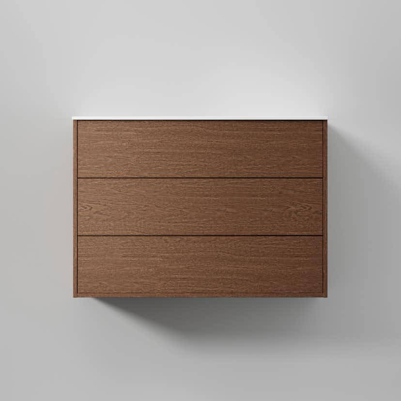 Tvättställsskåp INR Terra Solid med 3 Lådor