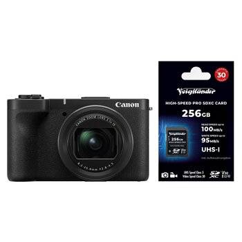 Canon Powershot V1 + Voigtländer Prof. High-Speed SDXC med 256 GB