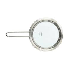 Eva Trio Glaslåg - Ø 13 cm - 90% genanvendt rustfrit stål- Børstet stål