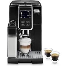 De'Longhi Dinamica Plus Ecam 370.70.B Helautomatisk Kaffemaskin med Lattecrema Mjölksystem, Cappuccino och Espresso, 3,5" TFT-Pekskärm Färgskärm och Appkontroll, Kaffekannafunktion, Svart