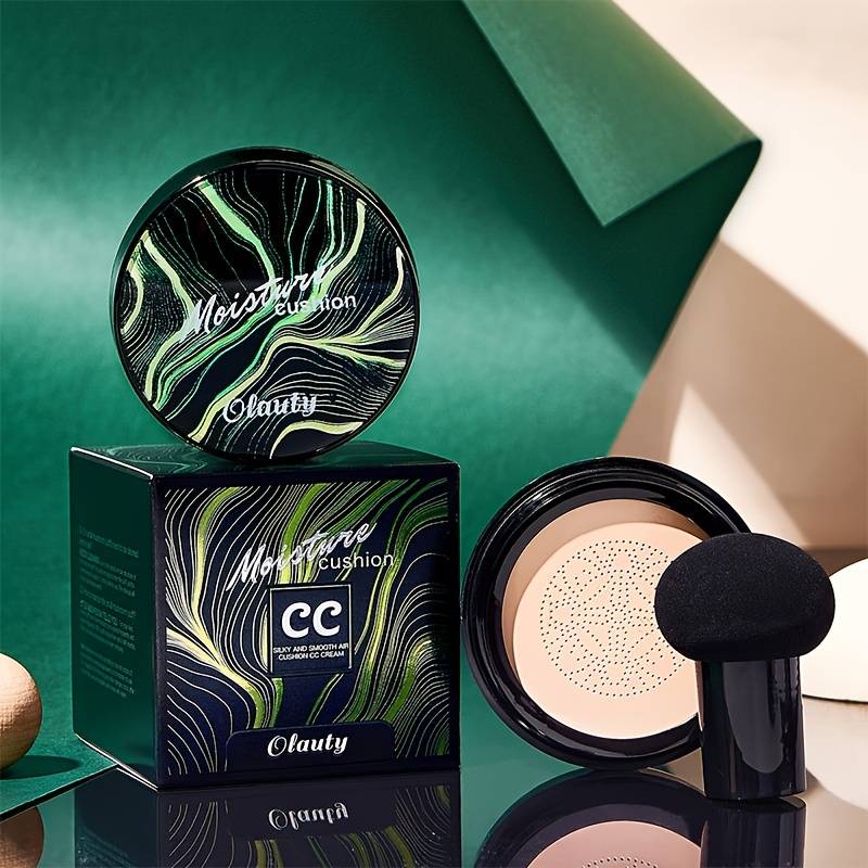 TEMU Mushroom Cushion Cc Cream Foundation, Concealer Bb Cream, Long-lasting Makeup Setting, Primer For Makeup