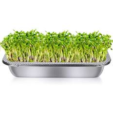 Microgreens Trays Stainless Steel, 22x32 cm