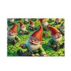 Gnomes sitta pussel 500 bitar pussel spel hem vägg konstverk utmaning pussel för vuxen