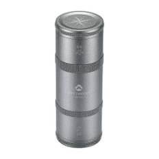 Kaffeburk Utomhuscamping Aluminiumlegering Kaffeböna Teblad Förvaringsflaska förseglad i lager M grå