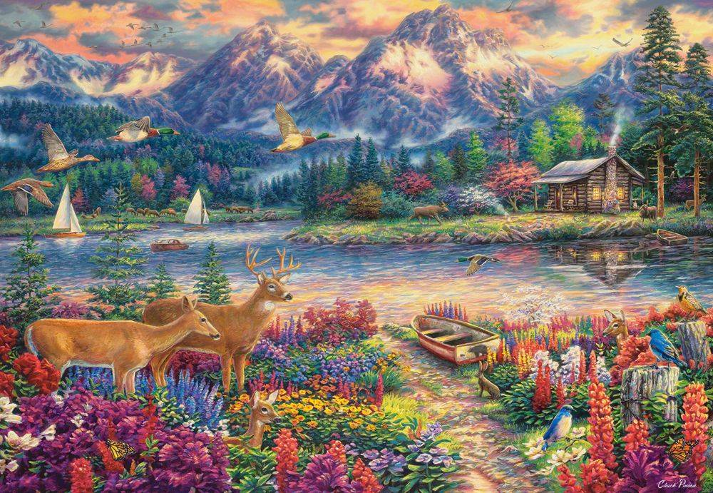 KIDEK pussel - Spring Mountain Majesty, 1500-bitar Default Title