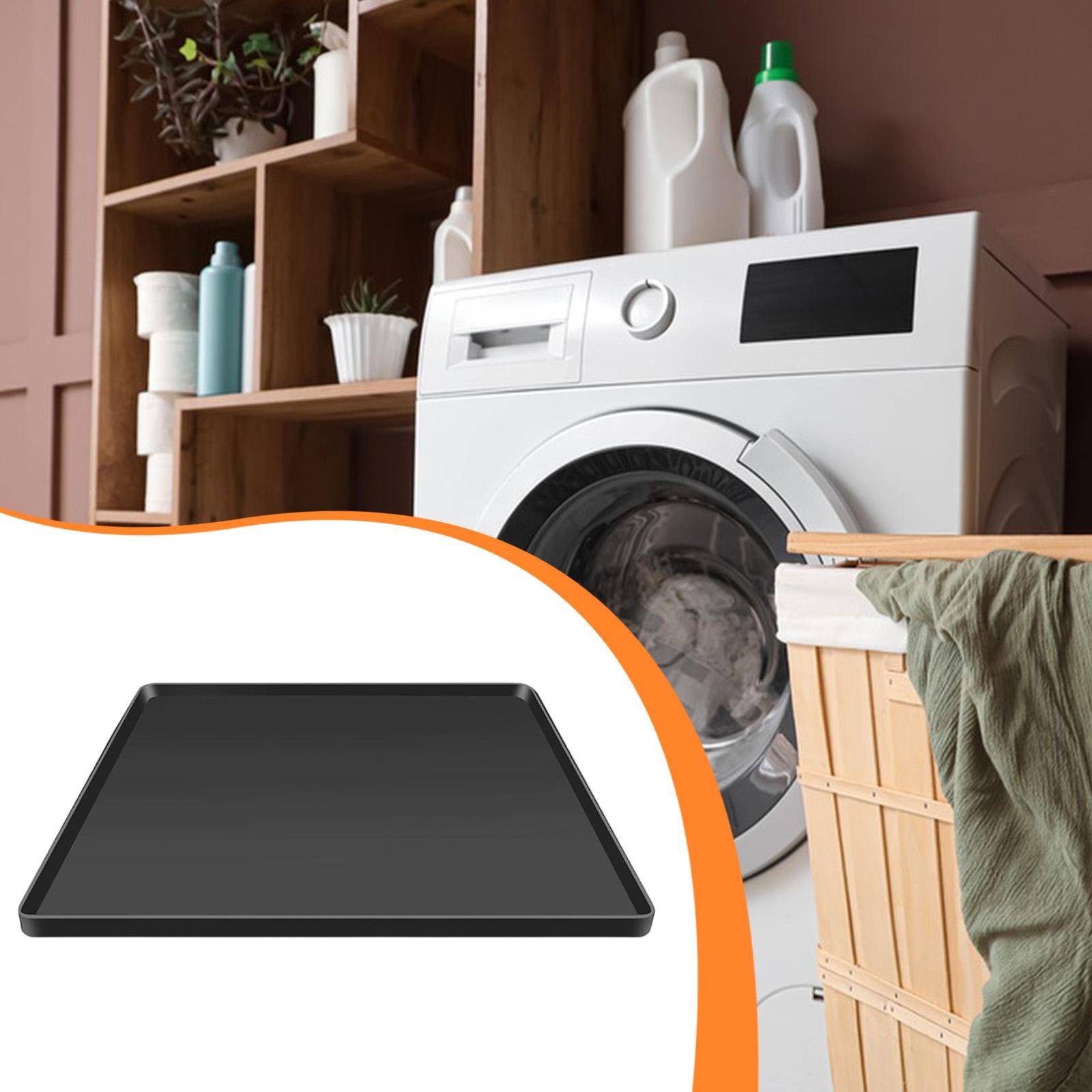 Tvättmaskin och Torktumlare Toppskyddsmatta Drip Pan Läckagesäker Återanvändbar Tvättbar Kylskåpsgolv för grå färg
