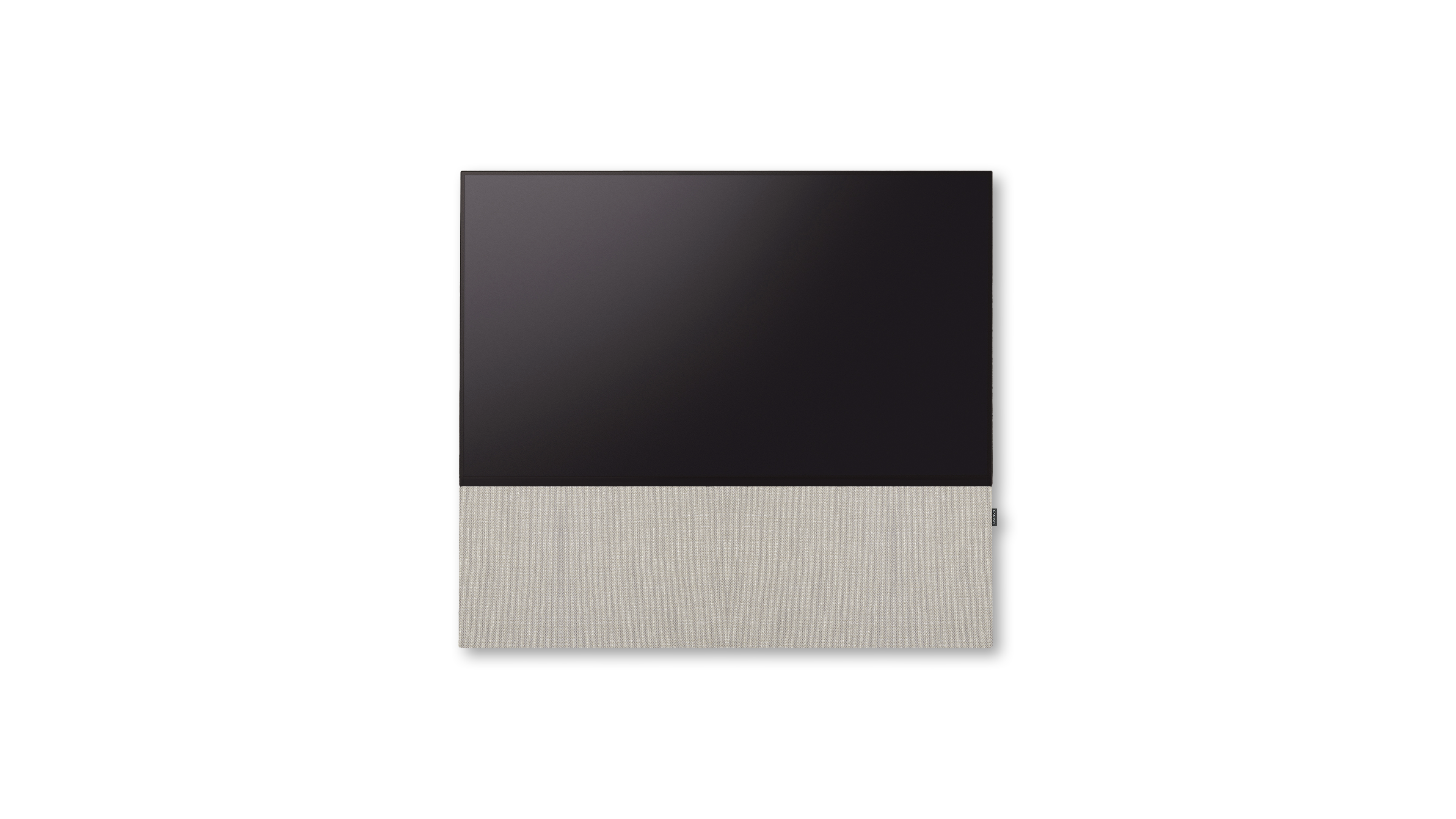 Canvas Soundbar med kvadrat højttaler stof "Umber" - 65".