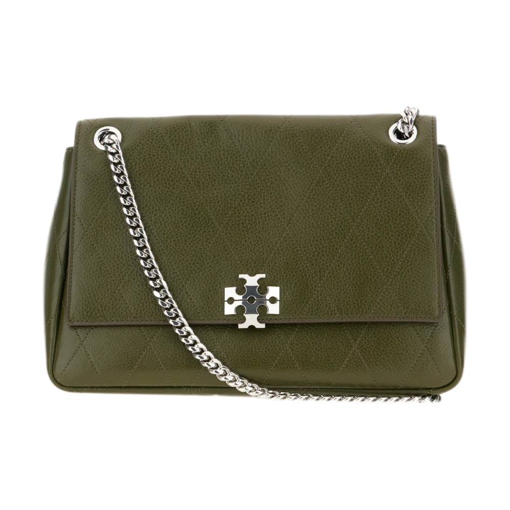 Tory Burch Charlie Skuldertaske - Tasker - Dame - Grøn - ONE SIZE - Uld