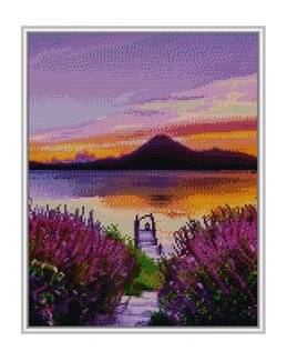 Diamond painting Lila Solnedgång