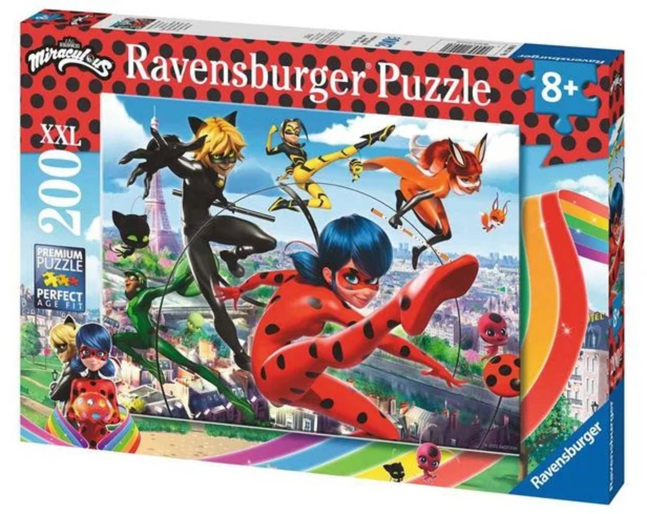 Ravensburger Pussel - Miraculous Superhjältekraft, 200 XXL bitar