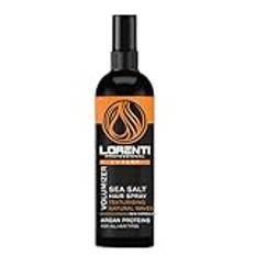 LORENTI TOKYO & SEOUL Sea Salt Spray Hair Män 200 ml Argan Protein – havssaltspray för män – saltspray – hårspray för män för mer volym – volymspray – Beach Waves Spray