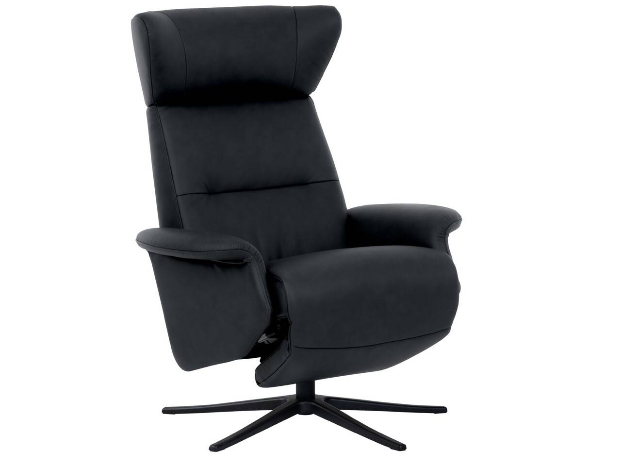 IMG Space 3800 Power lænestol m. indbygget skammel (Stofgruppe 4 - uld, Slimline stel - sort).