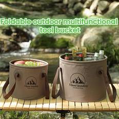 Durable Multi-functional Portable Waterproof Collapsible Sink Bucket Travel Basin Camping Hiking