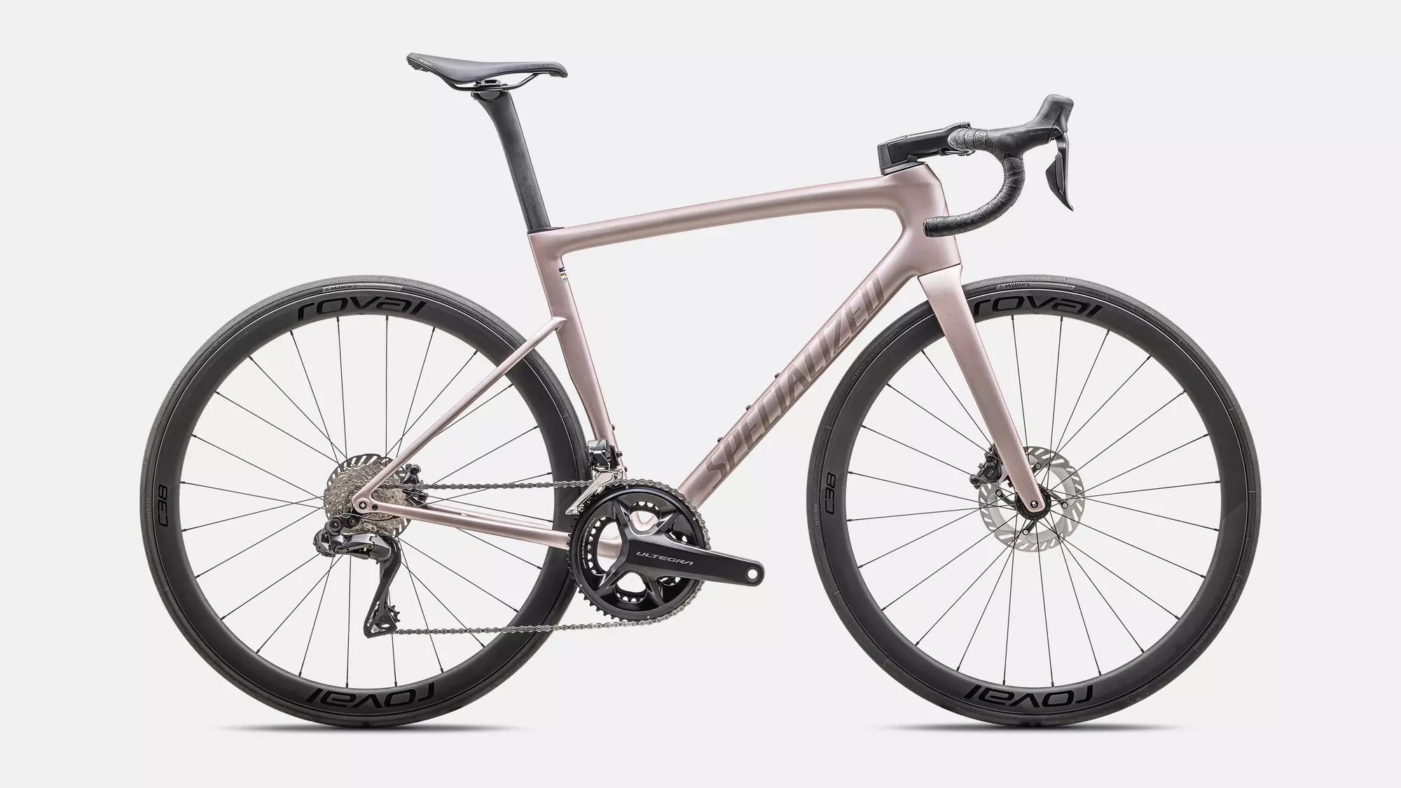Specialized Tarmac SL8 Expert 2025 - Shimano Ultegra Di2 2x12sp - Roval C38 - 008 / 58 / satin champagne / black pearl (58)