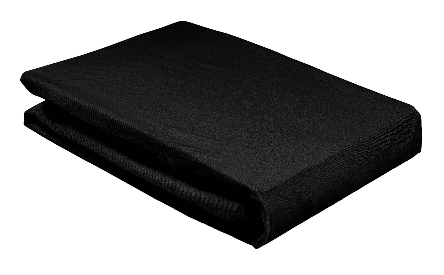 Elegante ´Soft´ jerseylagen, flere størrelser - Sort - 180-200/200 cm