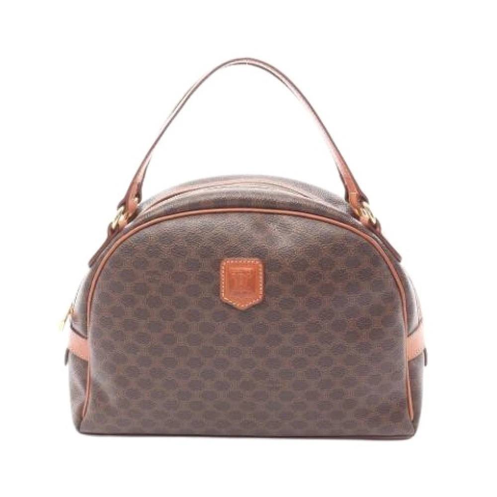 Celine Vintage Pre-owned Vintage Canvas Håndtaske - Vintage - Dame - Brun - ONE SIZE -
