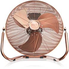 Brandson - Windmaschine Retro Stil 160 Watt - Ventilator in Kupfer Design - Standventilator 50 cm - Bodenventilator - hoher Luftdurchsatz - stufenlos neigbarer Ventilatorkopf - GS